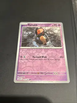 2025 Pokemon TCG Yamask 039 S&V White Flare Reverse Holo Card NM+ - Image 1