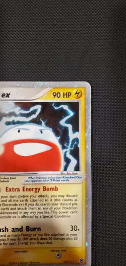Electrode ex 107/112 Holo EX Fire Red Leaf Green 2004 Pokemon TCG Card 107 - Image 3