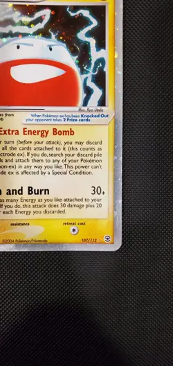 Electrode ex 107/112 Holo EX Fire Red Leaf Green 2004 Pokemon TCG Card 107 - Image 4