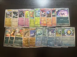 Pokemon Black Bolt White Flare Pokeball Reverse Holo 20 Card Lot NO DUPLICATES - Image 1