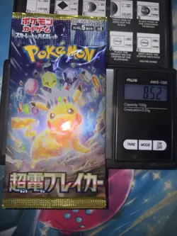 Heavy 8.52g Pokemon Sealed Super Electric Breaker Japanese Booster Pack - Image 1