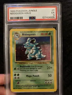 1999 Pokemon Nidoqueen Holo PSA 5 7/64 - Image 1