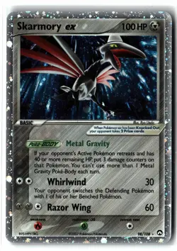 Skarmory ex ⭐ 98/108 Holo Rare EX Power Keepers 2007 Pokemon NM/LP - Image 1