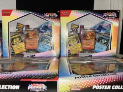 Pokemon TCG Scarlet & Violet Prismatic Evolutions Poster Collection Lot Of 4 New - Image 1