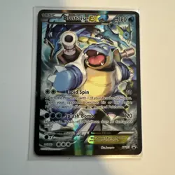 Pokemon TCG Blastoise EX XY122 Full Art Holo Black Star Promo LP - Image 1