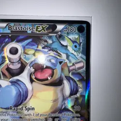 Pokemon TCG Blastoise EX XY122 Full Art Holo Black Star Promo LP - Image 3