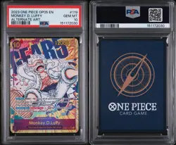 2023 ONE PIECE OP05-AWAKENING OF THE NEW ERA ALT ART #119 MONKEY D. LUFFY PSA 10 - Image 3