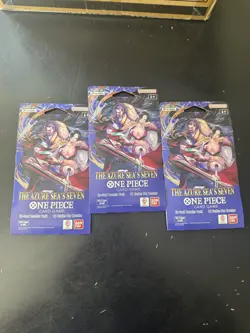 LOT OF 10 One Piece TCG OP-14 Azure Sea's Seven Sleeved Booster Packs English - Image 2