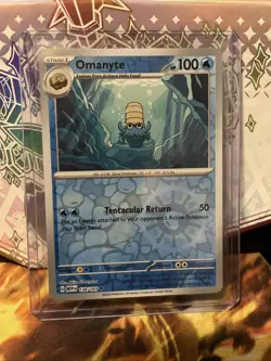 Omanyte 151 Reverse Holo Pokemon TCG Scarlet & Violet Uncommon Card 138/165 - Image 1