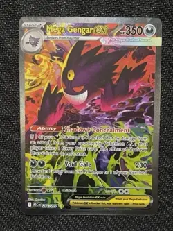 Mega Gengar Ex 284/217 SIR Ascended Heroes Pokemon TCG - NM/MT Pack Fresh - Image 1