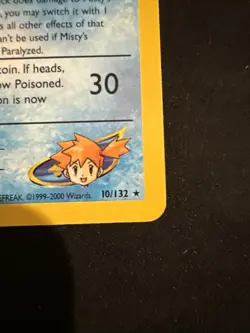 Pokemon TCG Misty's Tentacruel Holo Card 010/132 Gym Heroes Unlimited Edition NM - Image 5