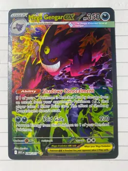 Mega Gengar ex 284/217 SIR Secret Rare Pokemon Ascended Heroes MINT Pack Fresh - Image 1