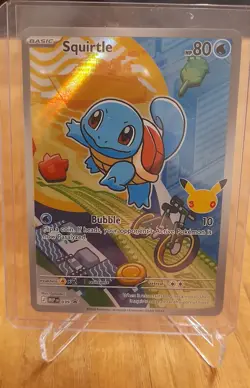 Pokemon Squirtle MEP 039 First Partner Illustration Rare Promo 30th Anniversary - Image 1