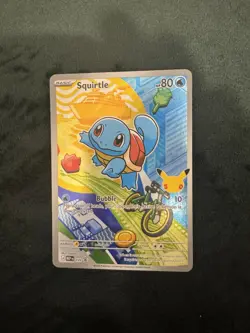 Pokemon Squirtle MEP 039 First Partner Illustration Rare Promo 30th Anniversary - Image 1