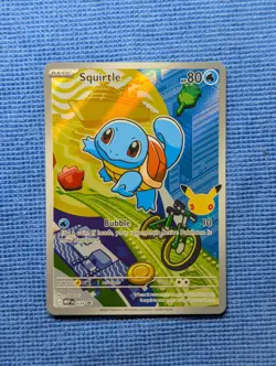 Pokemon Squirtle MEP 039 First Partner Illustration Rare Promo 30th Anniversary - Image 2