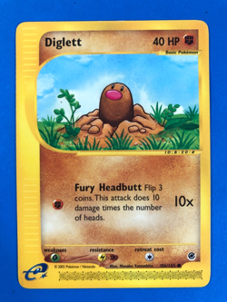 Pokemon Expedition Diglett Common Card 106/165 NM - Image 1