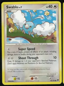 Swablu 86/106 Common MP Pokemon Card HQ Scan - Image 1