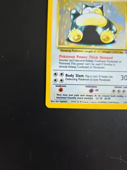 Pokemon TCG Snorlax 11/64 - English Jungle Holo Rare Card - Image 5