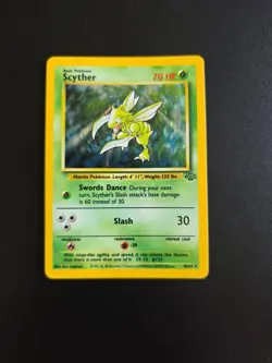 Scyther 10/64 - Jungle Holo - WOTC Pokemon Card - Image 1