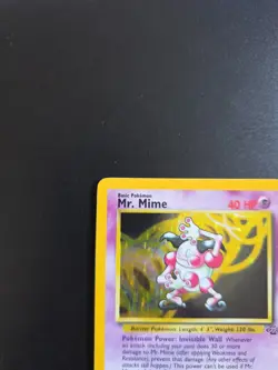 Mr Mime 6/64 Jungle Holo Rare 1999 WOTC Pokemon Card - Image 2
