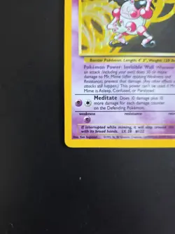 Mr Mime 6/64 Jungle Holo Rare 1999 WOTC Pokemon Card - Image 5