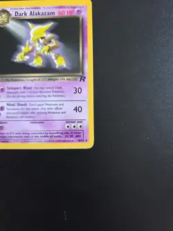 Pokemon Dark Alakazam TCG Team Rocket 1st Edition Non-Holo Rare Card 18/82 V LP - Image 4