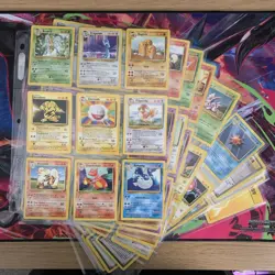 Vintage Complete Pokemon Non Holo Base Set 17-102 WOTC cards - LP - Image 1