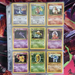 Vintage Complete Pokemon Non Holo Base Set 17-102 WOTC cards - LP - Image 4