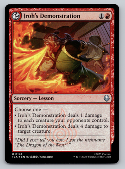 Iroh's Demonstration FOIL - MTG Avatar: The Last Airbender TLA - Image 1