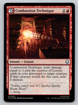 Combustion Technique FOIL - Avatar Last Airbender - MTG - Image 1