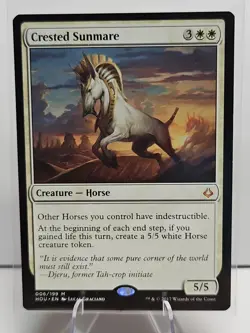 MTG Magic the Gathering Crested Sunmare (6/257) Hour of Devastation LP - Image 1