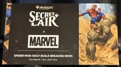 MTG Secret Lair x Marvel's Spider-Man: Daily Bugle Breaking News Rainbow Foil - Image 1