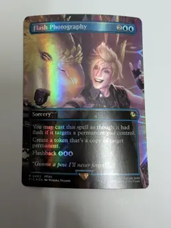MTG Flash Photography - Foil - Borderless, Commander: Final Fantasy, Near Mint, - Image 1