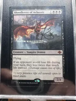 SGC Graded 9 Bloodletter of Aclazotz The Lost Caverns of Ixalan Near Mint Foil - Image 3