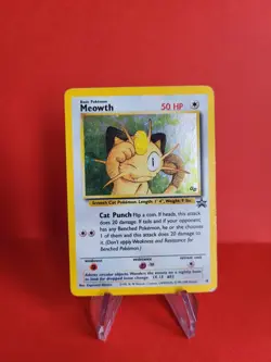 Pokemon Karte/card - Meowth Mauzi Black Star Promo 10 - Played - Image 1