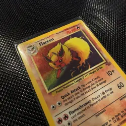 Pokemon Flareon 3/64 Jungle Unlimited Holo Rare 1999 Wizards 70 HP - Image 2
