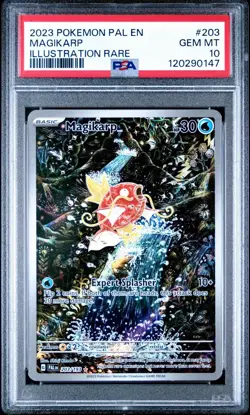 2023 Pokemon Pal En Illustration Rare #203 Magikarp PSA 10 GEM MINT - Image 1