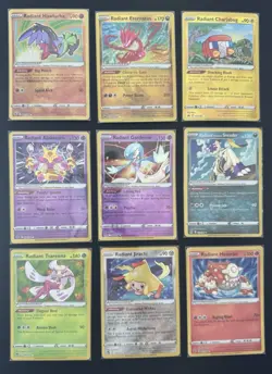 Radiant Pokemon collection lot of 9 - Image 1