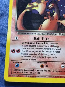 Pokemon TCG Dark Charizard Team Rocket 4/82 Holo Rare - Image 5