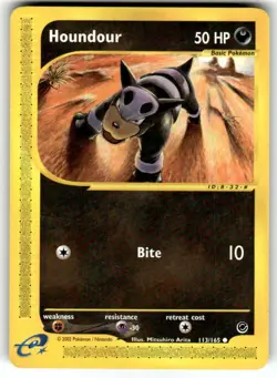 Pokemon Expedition Houndour 113/165 NEAR MINT - Image 1