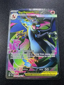 Pokemon: Mega Charizard X ex Ultra Rare Full Art Holo 109/094 Phantasmal Flames - Image 3