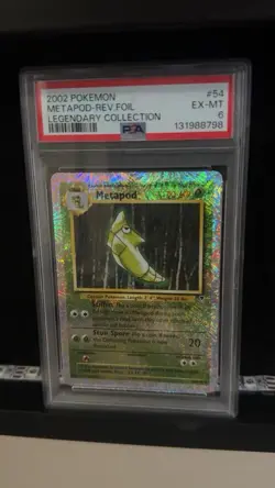 Metapod 54/110 Legendary Collection Reverse Foil PSA 6 Pokemon TCG 2002 - Image 4