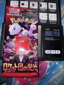 Heavy 8.66g Pokemon Sealed Glory Of Team Rocket Japanese Booster Pack - Image 1