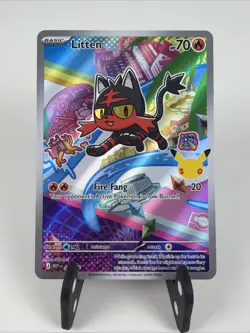 Pokemon 30th Anniversary First Partner Promo Trio Set: Rowlett, Litten, Popplio - Image 5