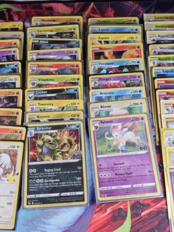(52) Pokemon TCG Sword/Shield Era No Duplicates Holo/Reverse Holo Lot.NM Sleeved - Image 3