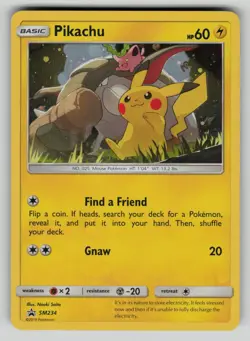 Pikachu - SM234 Sun & Moon Promo Pokemon Holo LP - Image 1