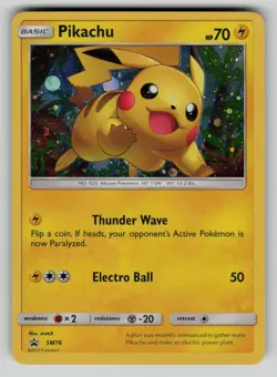 Pikachu - SM76 SM76 Holo Promo Sun & Moon Promo Pokemon LP - Image 1