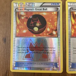 Team Magma's Great Ball - 31/34 - Pokemon Double Crisis XY Reverse Holo Rare - Image 2
