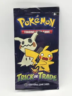 2023 Pokemon Trick or Trade Mini Booster Pack - Mimikyu & Pikachu - EMPTY - Image 1