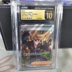 CLIVE PALDEAN FATES - PAF EN ULTRA RARE HOLO 227/091 POKEMON CGC 10 - Image 1